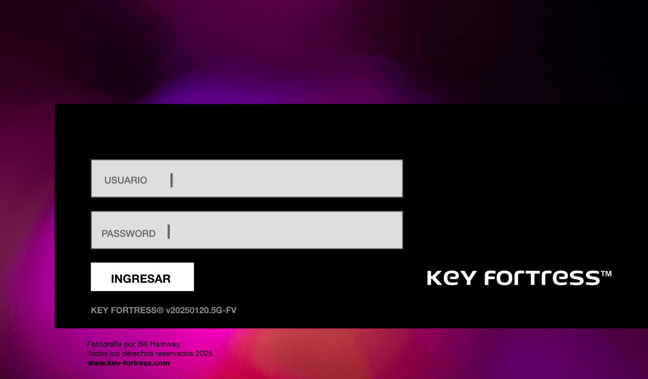 KeyFortress Product Tour - Login